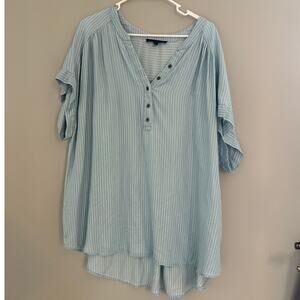 JANE AND DELANCEY Womens Lightweight Blouse Plus Size 2X